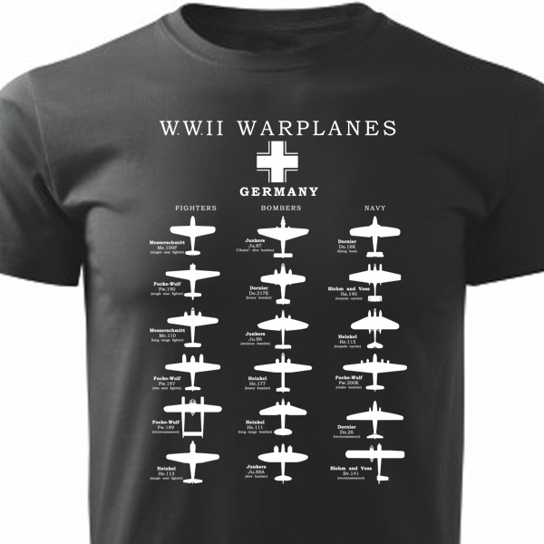 Tričko WWII Warplanes