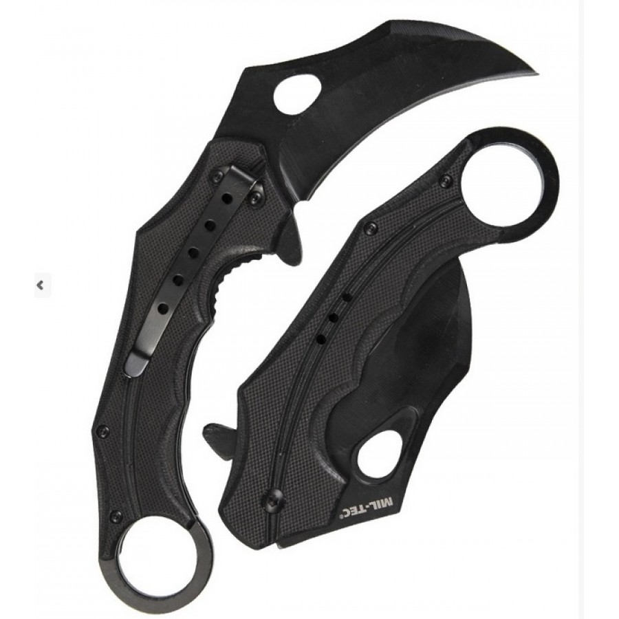 BLACK G10 ONE-HAND KNIFE KARAMBIT