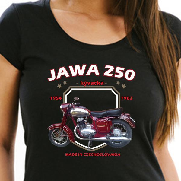 Dámské tričko STRIKER Jawa 250 kývačka