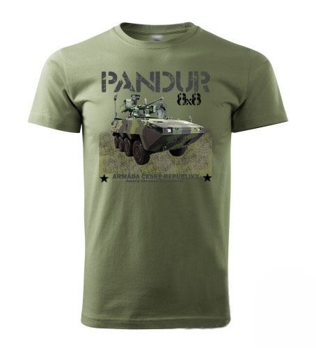 Dětské tričko PANDUR olivové