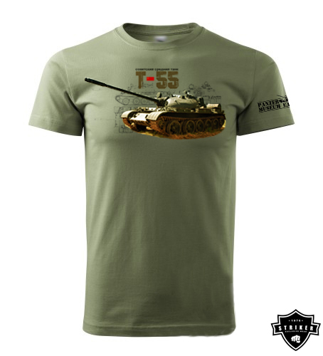 Dětské tričko STRIKER Tank T-55 olivové