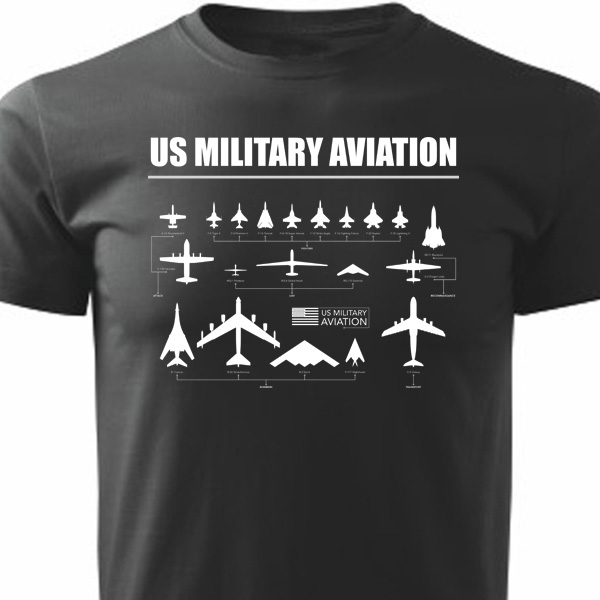 Tričko US Military aviation