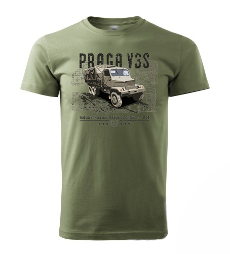 Dětské tričko Praga V3S olivové