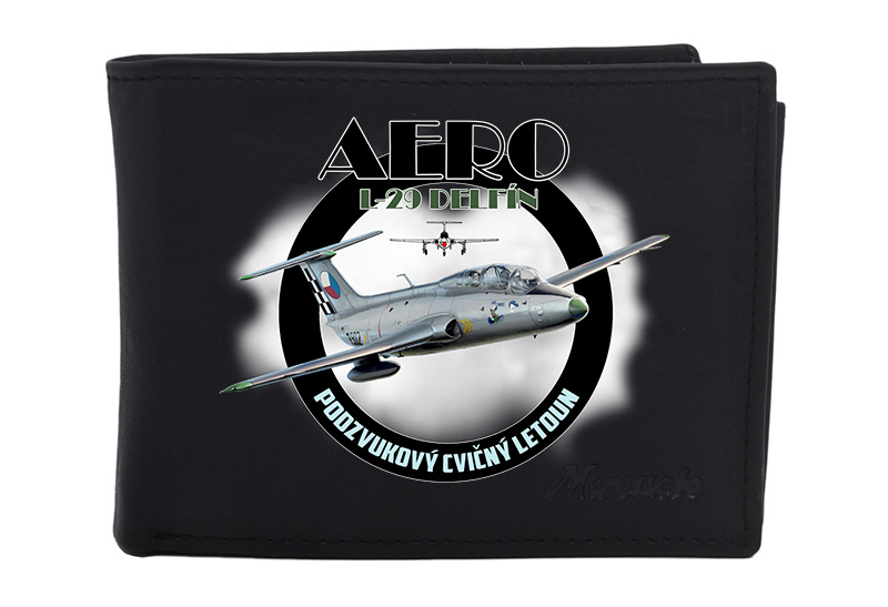 Kožená peněženka Aero L-29 delfín